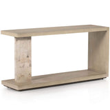 Darian Console Table, White Mahogany-Furniture - Accent Tables-High Fashion Home