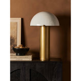 Seta Table Lamp, Light Antique Brass-Lighting-High Fashion Home