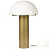 Seta Table Lamp, Light Antique Brass-Lighting-High Fashion Home