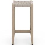 Sherwood Outdoor Counter Stool, Washed Brown-Furniture - Dining-High Fashion Home