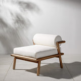 Emmy Outdoor Chair, Natural Teak-Furniture - Chairs-High Fashion Home