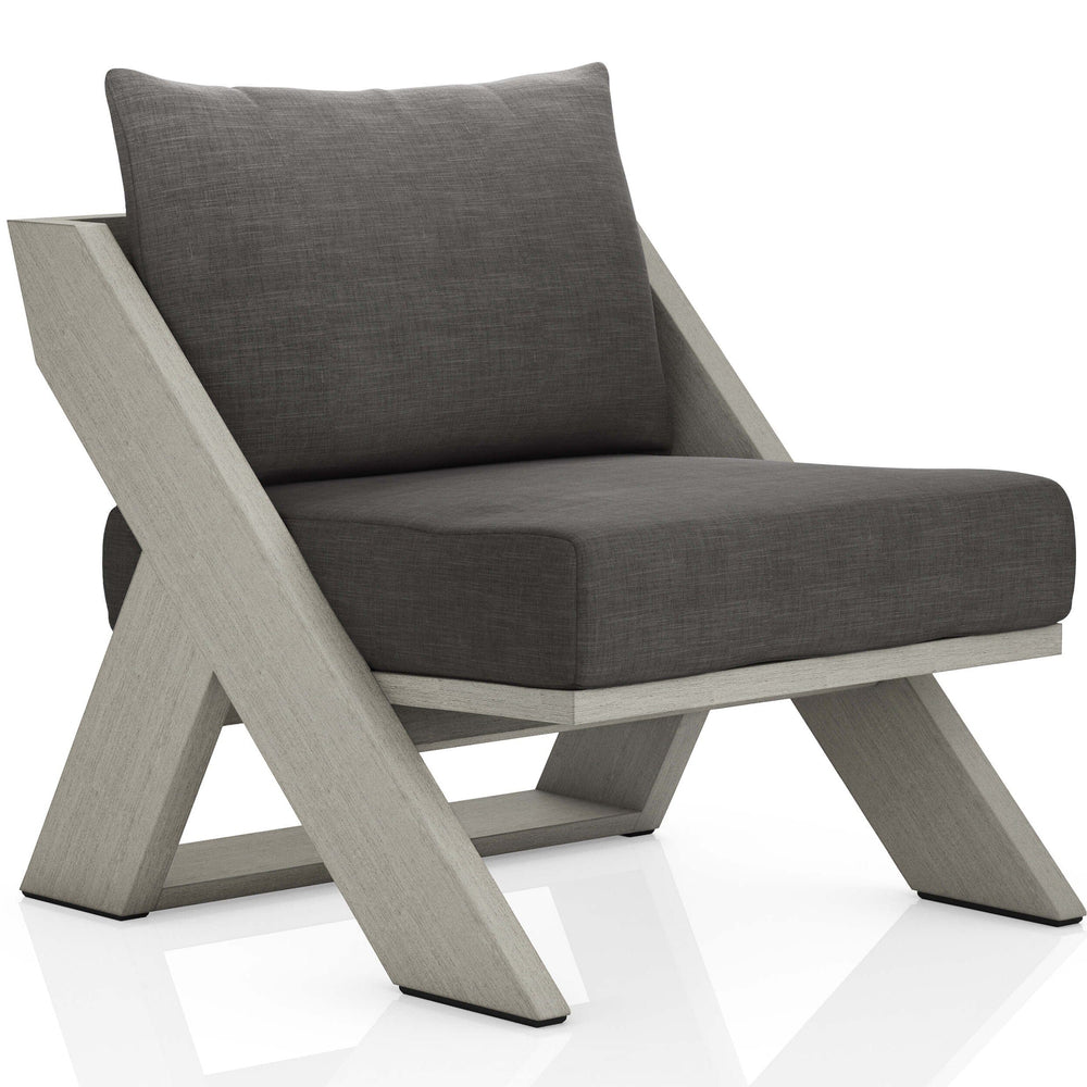 Hagen Outdoor Chair, Charcoal/Weathered Grey-Furniture - Chairs-High Fashion Home