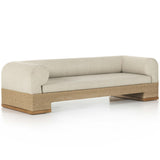 Joss 106" Outdoor Sofa, Natural Teak-Furniture - Sofas-High Fashion Home