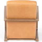 Rhimes Leather Chair, Palermo Butterscotch-Furniture - Chairs-High Fashion Home