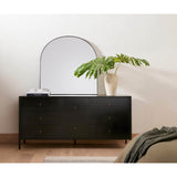 Georgina Wide Mirror, Matte Black-Accessories-High Fashion Home