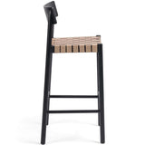 Heisler Bar Stool, Black-Furniture - Dining-High Fashion Home