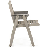 Pelter Outdoor Dining Chair, Weathered Grey, Set of 2-Furniture - Dining-High Fashion Home