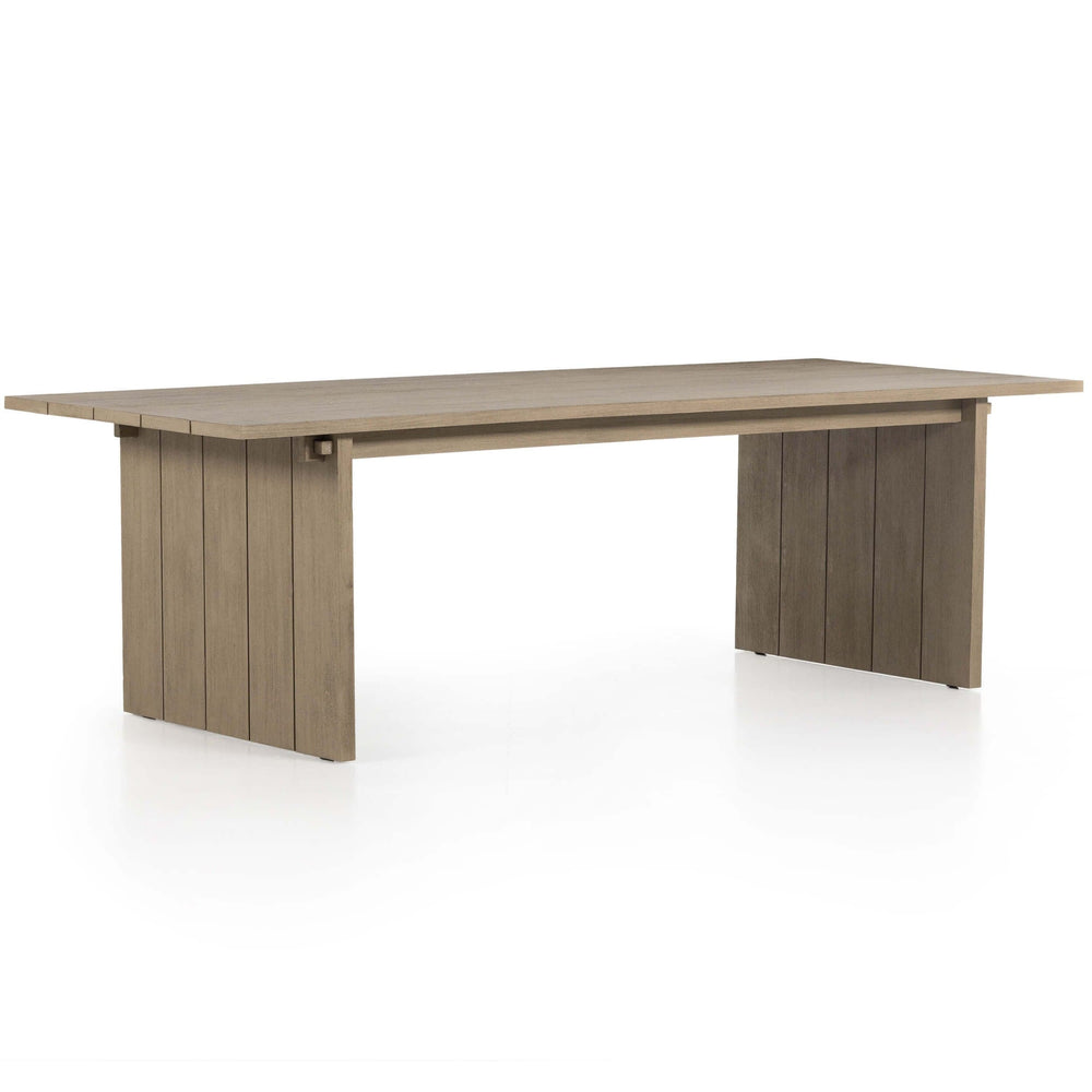 Belton Outdoor Dining Table, Washed Brown-Furniture - Dining-High Fashion Home