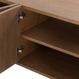 Pickford Media Console, Dusted Oak Veneer-Furniture - Storage-High Fashion Home