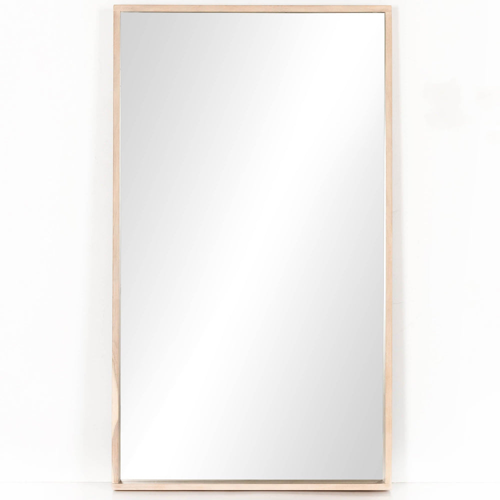 Vora Floor Mirror, Whitewash Acacia-Accessories-High Fashion Home