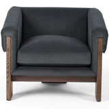 Cairo Chair, Modern Velvet Smoke-Furniture - Chairs-High Fashion Home