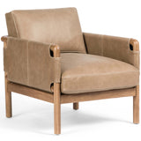 Navarro Leather Chair, Palermo Drift-Furniture - Chairs-High Fashion Home