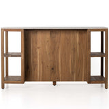 Indira Kitchen Island, Smoked Acacia-Furniture - Dining-High Fashion Home