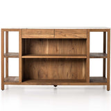 Indira Kitchen Island, Smoked Acacia-Furniture - Dining-High Fashion Home