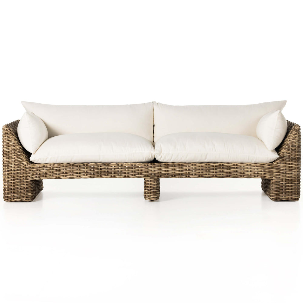 Holt 99" Outdoor Sofa, Natural Ivory-Furniture - Sofas-High Fashion Home