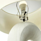 Komi Table Lamp, Textured Matte White-Lighting-High Fashion Home