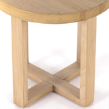 Liad End Table, Natural Nettlewood-Furniture - Accent Tables-High Fashion Home