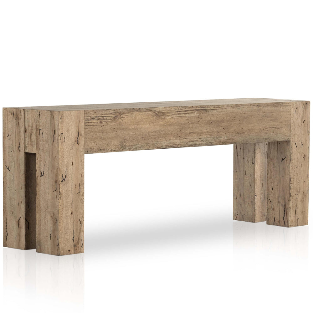 Abaso Console Table, Rustic Wormwood