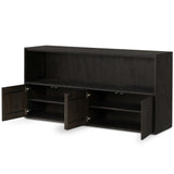 Bane Media Console, Dark Charcoal-Furniture - Storage-High Fashion Home