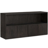 Bane Media Console, Dark Charcoal-Furniture - Storage-High Fashion Home