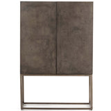 Roman Bar Cabinet, Oxidized Iron-Furniture - Storage-High Fashion Home