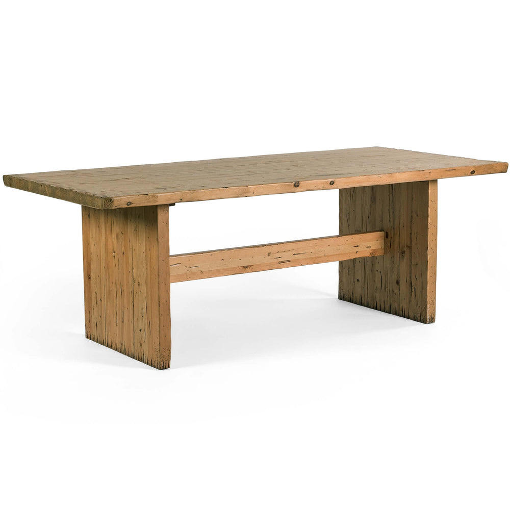 Tosa Dining Table, Weathered Pine-Furniture - Dining-High Fashion Home