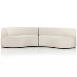 Opal Outdoor 2 Piece Curved Sectional-Furniture - Sofas-High Fashion Home