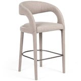 Hawkins Bar Stool, Gunmetal-Furniture - Dining-High Fashion Home