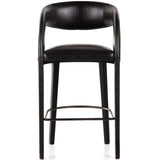 Hawkins Leather Bar Stool, Sonoma Black-Furniture - Dining-High Fashion Home