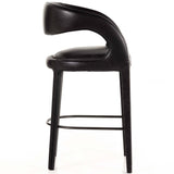 Hawkins Leather Bar Stool, Sonoma Black-Furniture - Dining-High Fashion Home