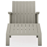 Dorsey Outdoor Chair w/ Ottoman, Weathered Grey-High Fashion Home