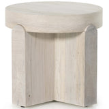 Oscar End Table, Bleached Oak-Furniture - Accent Tables-High Fashion Home