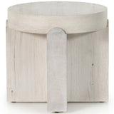 Oscar End Table, Bleached Oak-Furniture - Accent Tables-High Fashion Home