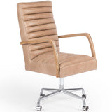 Bryson Leather Desk Chair, Palermo-Furniture - Office-High Fashion Home