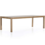 Isador 96" Dining Table, Dry Wash Poplar-High Fashion Home