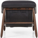 Reggie Leather Chair, Heirloom Black-Furniture - Chairs-High Fashion Home