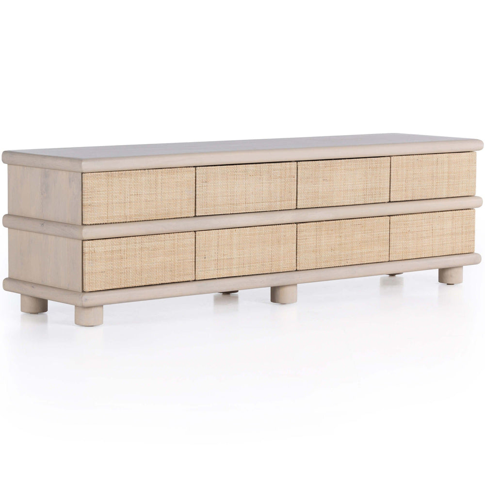 Hillary Media Console, Natural Mango-High Fashion Home