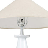 Innes Tapered Shade Table Lamp, White-Lighting-High Fashion Home