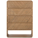 Caspian 4 Drawer Dresser, Natural Ash Veneer-Furniture - Storage-High Fashion Home