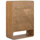 Caspian 4 Drawer Dresser, Natural Ash Veneer-Furniture - Storage-High Fashion Home