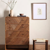 Caspian 4 Drawer Dresser, Natural Ash Veneer-Furniture - Storage-High Fashion Home