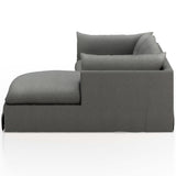 Habitat 2 Piece 112" RAF Sectional, Fallon Charcoal-Furniture - Sofas-High Fashion Home