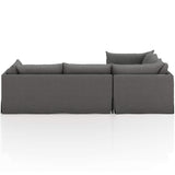 Habitat 3-Piece 111" Sectional, Fallon Charcoal-Furniture - Sofas-High Fashion Home