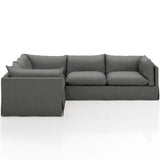 Habitat 3-Piece 111" Sectional, Fallon Charcoal-Furniture - Sofas-High Fashion Home