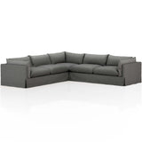 Habitat 3-Piece 122" Sectional, Fallon Charcoal-Furniture - Sofas-High Fashion Home