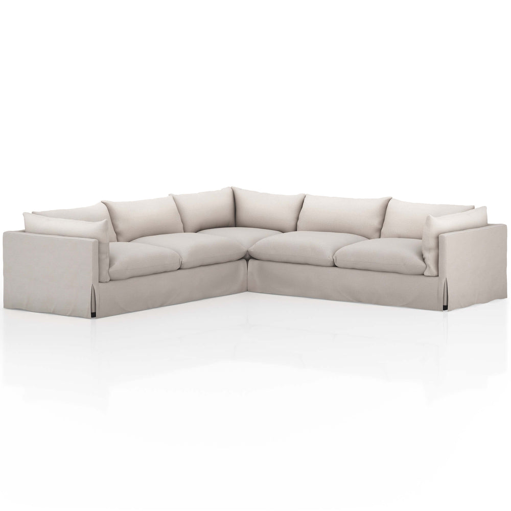 Habitat 3 Piece 122" Sectional, Bennett Moon-Furniture - Sofas-High Fashion Home