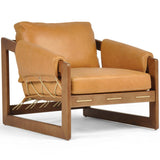 Dustin Leather Chair, Palermo Cognac-Furniture - Chairs-High Fashion Home