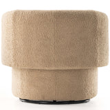 Tybalt Swivel Chair, Sheepskin Camel-Furniture - Chairs-High Fashion Home