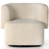 Tybalt Swivel Chair, Sheepskin Natural-Furniture - Chairs-High Fashion Home