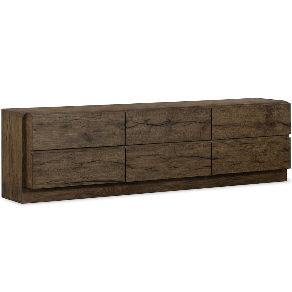 Perrin Media Console, Rustic Fawn-High Fashion Home